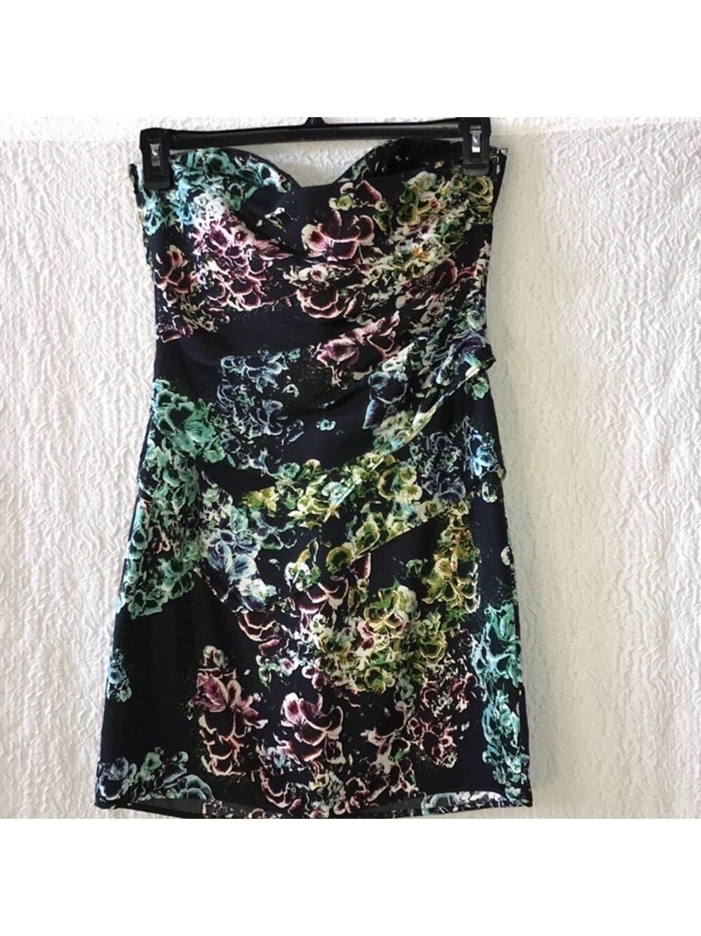 Twelfth Street by Cynthia Vincent Strapless Floral Cocktail Dress